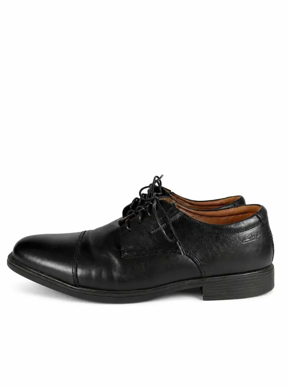 Clarks Tilden Cap Men's Size 8.5W Leather Cap Toe Oxford Dress Shoes